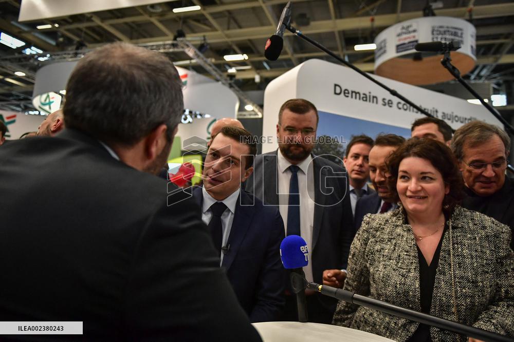 Jordan Bardella's visit to the International Agricultural Fair