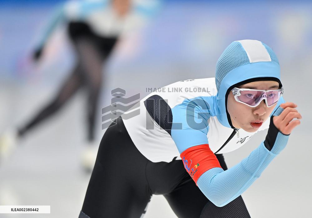 (SP)CHINA-INNER MONGOLIA-HULUN BUIR-14TH NATIONAL WINTER GAMES-SPEED SKATING-JUNIOR WOMEN 3000M A (CN)