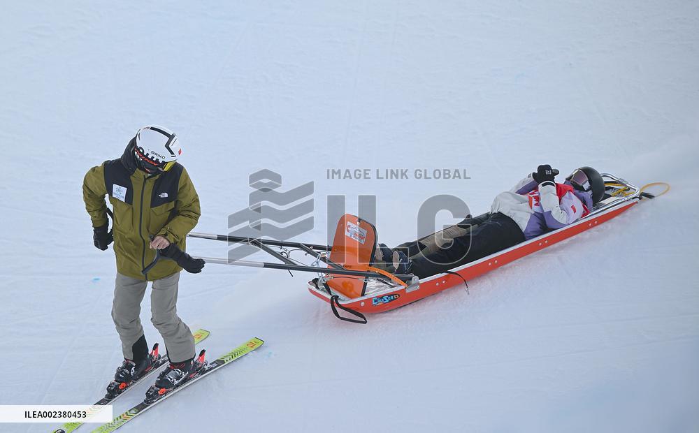 (SP)CHINA-INNER MONGOLIA-HULUN BUIR-14TH NATIONAL WINTER GAMES-FREESTYLE SKIING-HALFPIPE (CN)