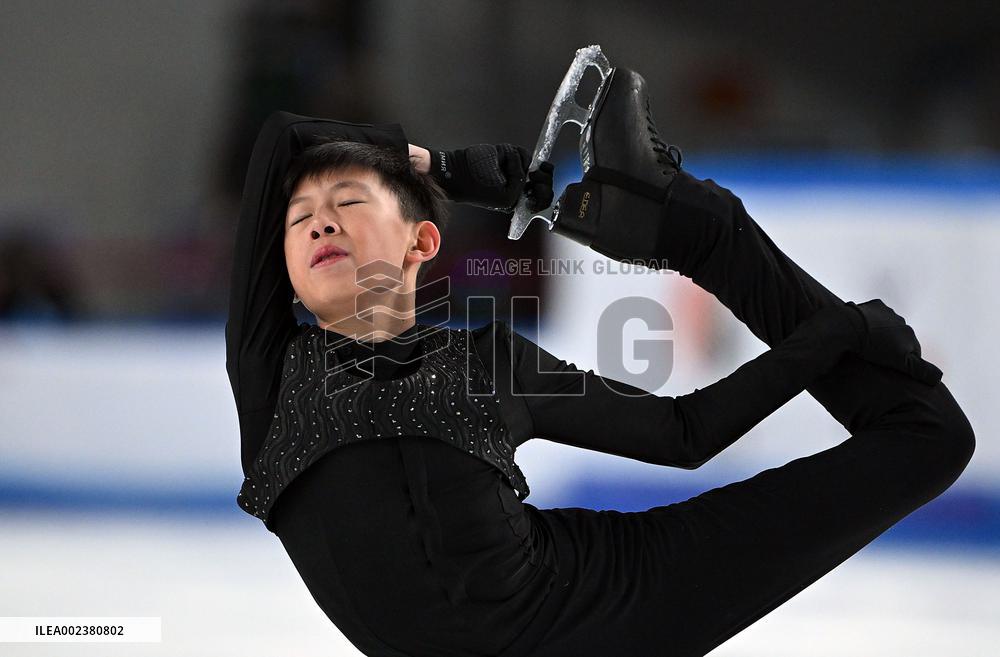 (SP)CHINA-INNER MONGOLIA-HULUN BUIR-14TH NATIONAL WINTER GAMES-FIGURE SKATING-MEN SINGLE (CN)