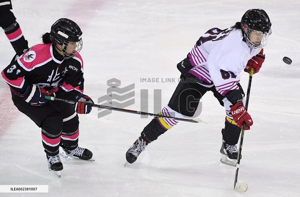 (SP)CHINA-INNER MONGOLIA-HULUN BUIR-14TH NATIONAL WINTER GAMES-ICE HOCKEY-JUNIOR WOMEN (CN)