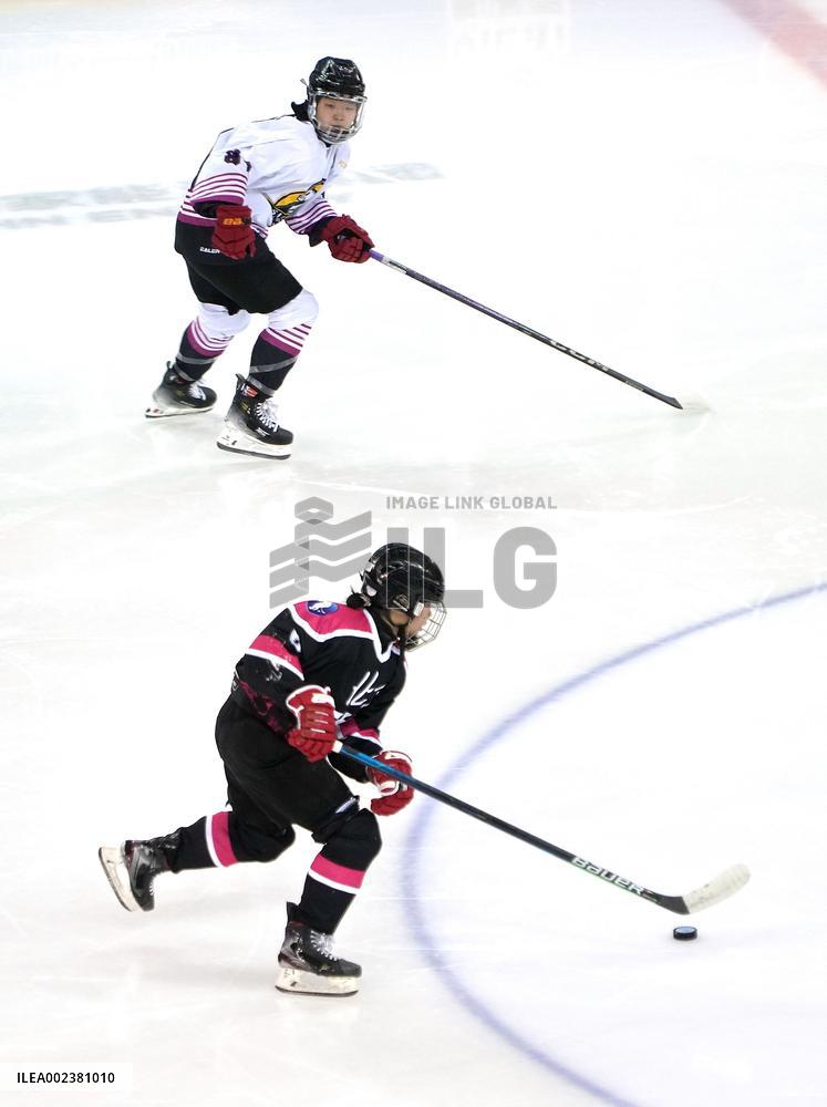 (SP)CHINA-INNER MONGOLIA-HULUN BUIR-14TH NATIONAL WINTER GAMES-ICE HOCKEY-JUNIOR WOMEN (CN)
