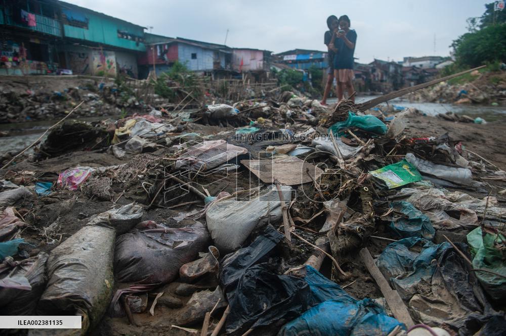 Water Pollution Due To Plastic Waste - Indonesia