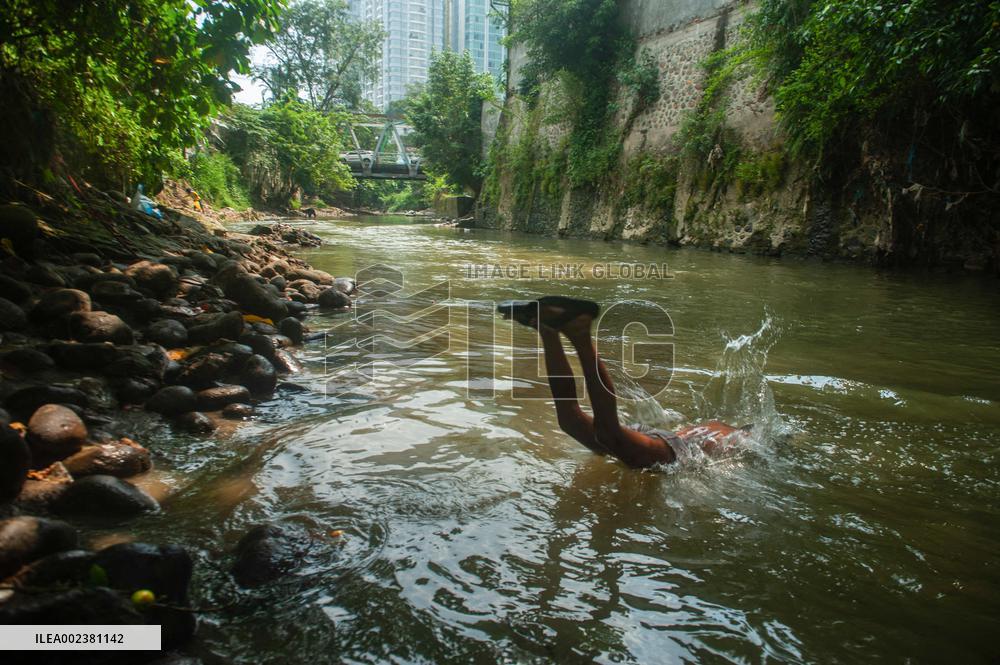 Water Pollution Due To Plastic Waste - Indonesia