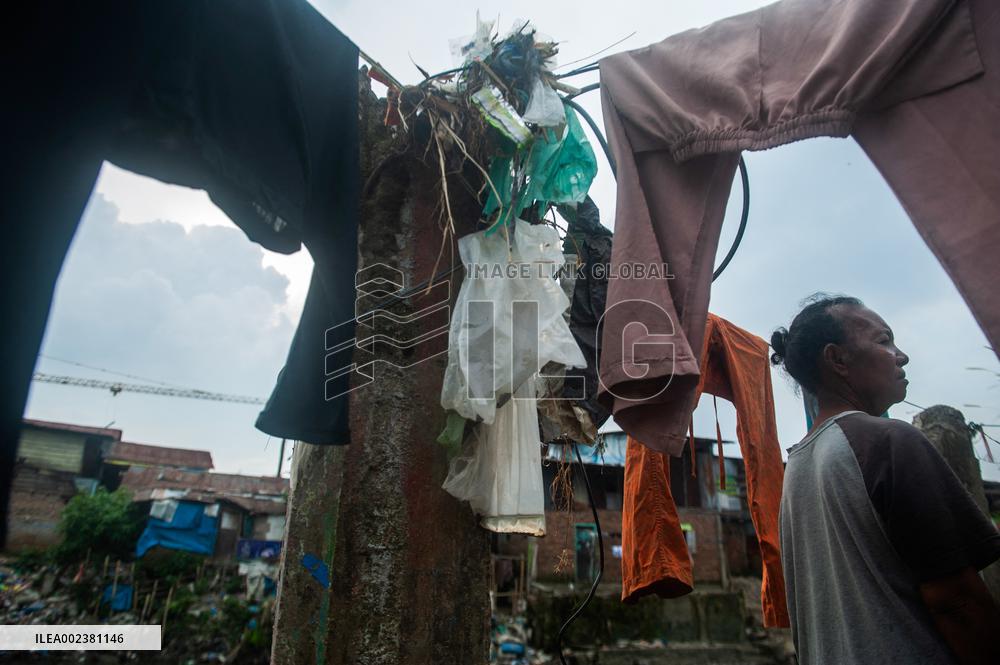 Water Pollution Due To Plastic Waste - Indonesia