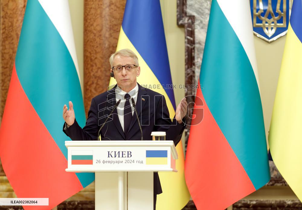 Meeting of Ukrainian President and Bulgarian PM with press in Kyiv