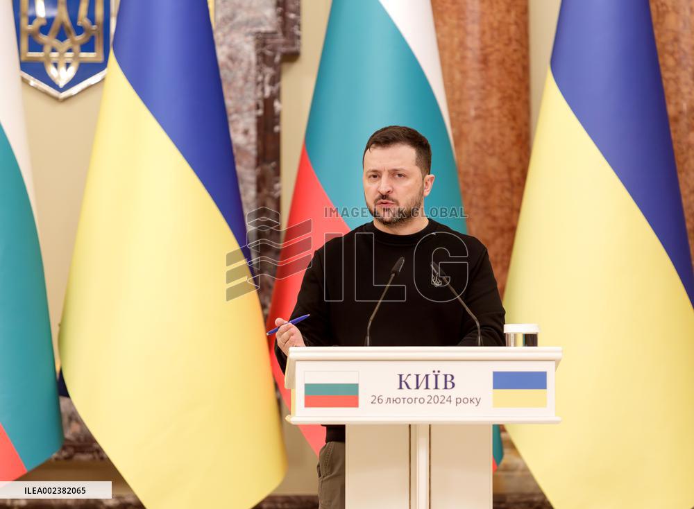 Meeting of Ukrainian President and Bulgarian PM with press in Kyiv
