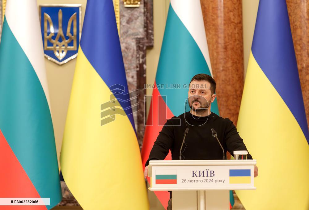 Meeting of Ukrainian President and Bulgarian PM with press in Kyiv