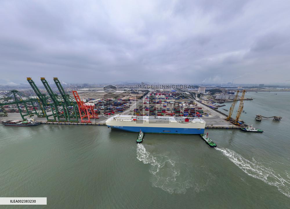Jiangyin Port area in Fuzhou Port