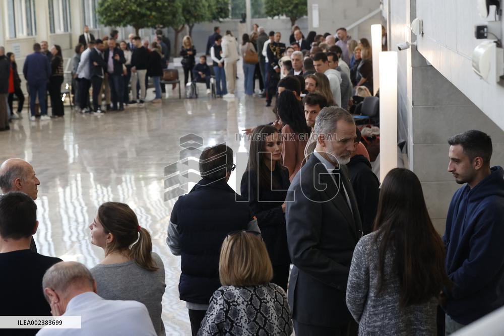 Royals Visit Valencia After The Fire - Spain