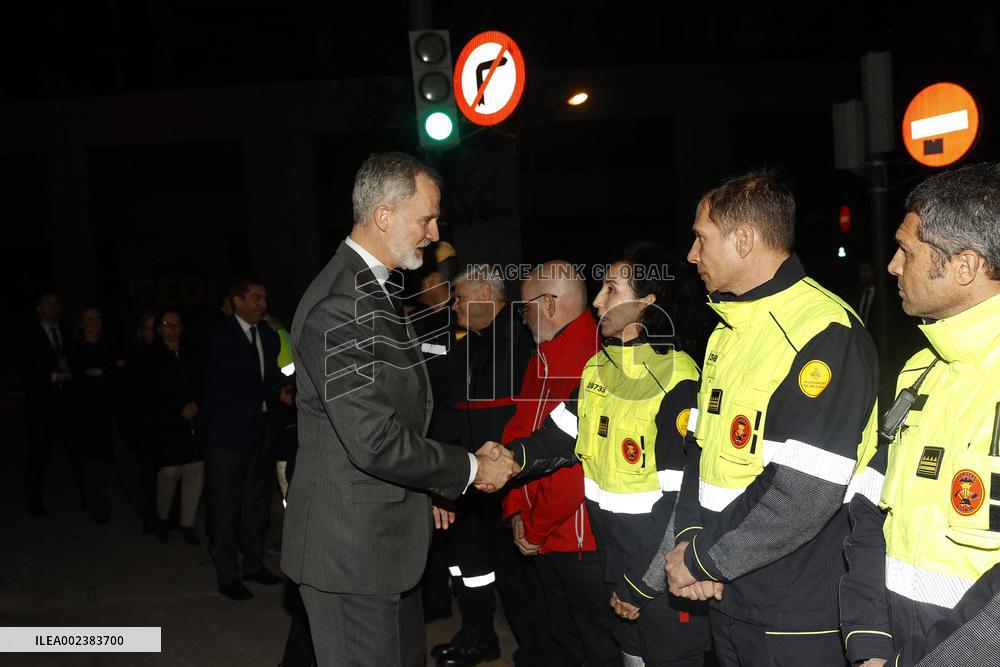 Royals Visit Valencia After The Fire - Spain