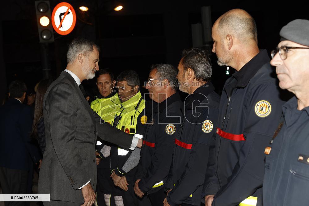 Royals Visit Valencia After The Fire - Spain
