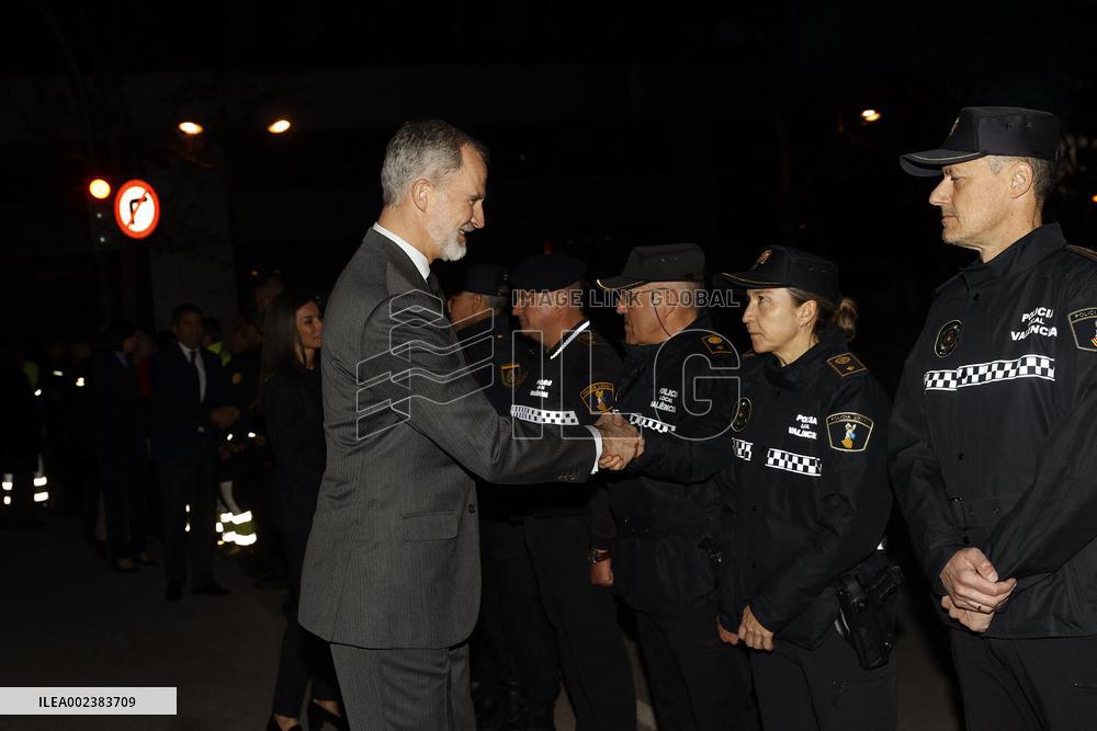 Royals Visit Valencia After The Fire - Spain