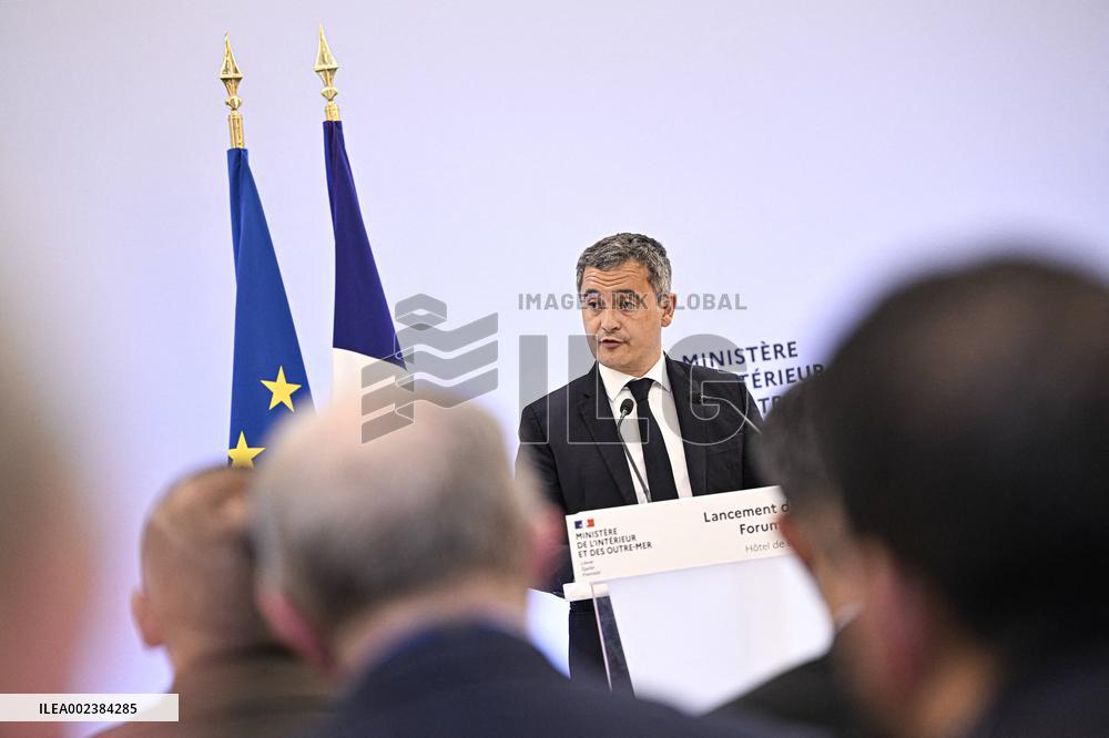 Gerald Darmanin At Forum De L'Islam De France Forum - Paris