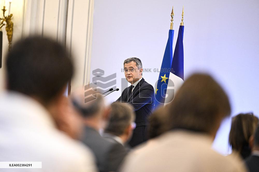 Gerald Darmanin At Forum De L'Islam De France Forum - Paris