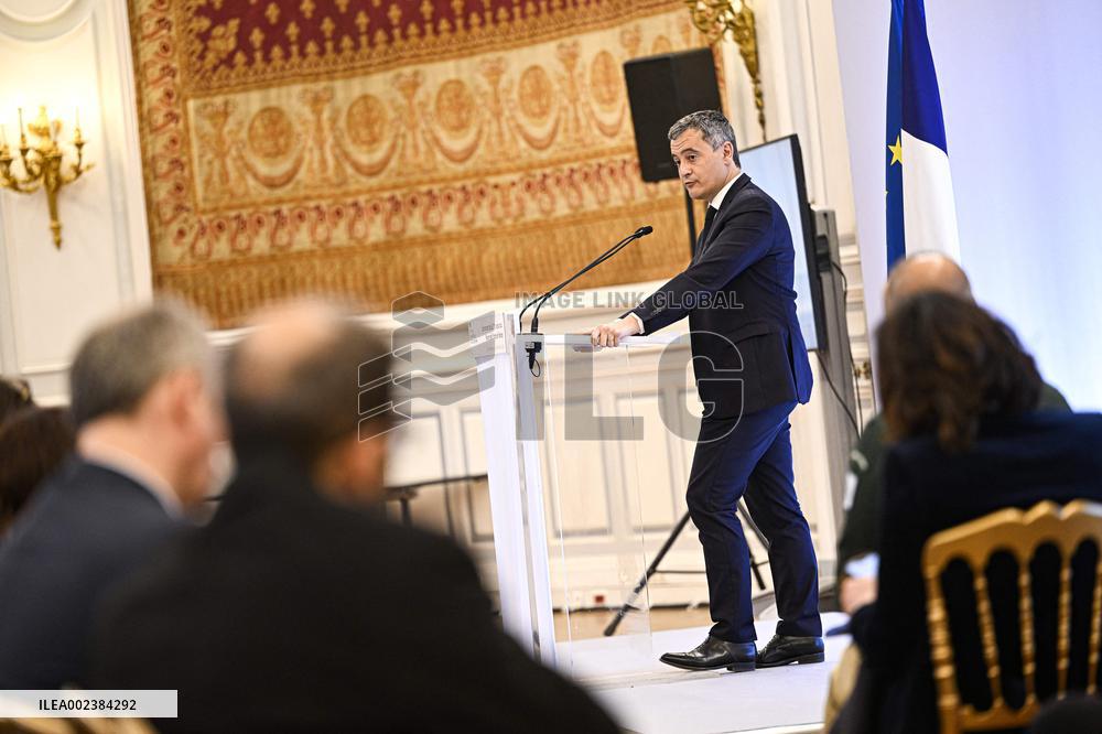 Gerald Darmanin At Forum De L'Islam De France Forum - Paris