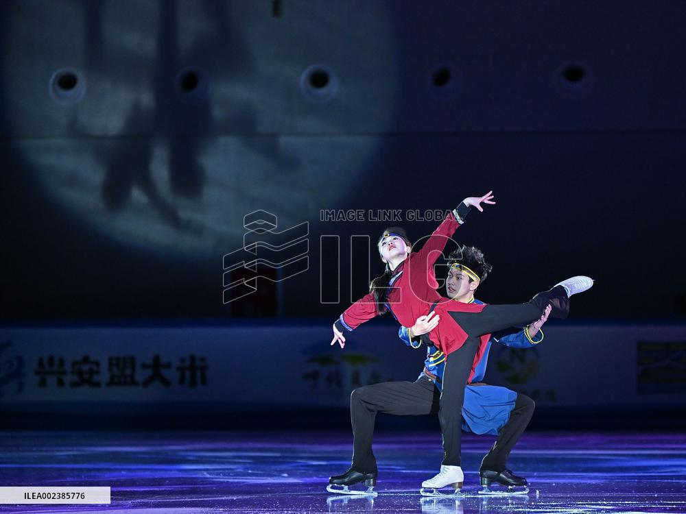 (SP)CHINA-INNER MONGOLIA-HULUN BUIR-14TH NATIONAL WINTER GAMES-FIGURE SKATING-GALA(CN)