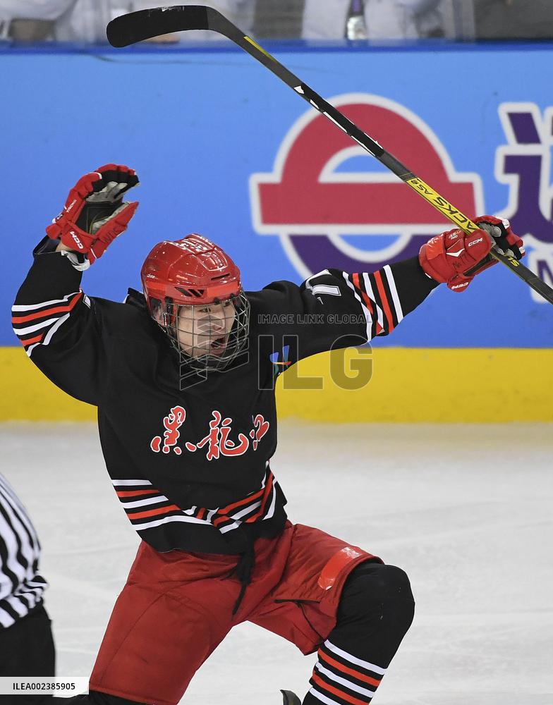 (SP)CHINA-INNER MONGOLIA-HULUN BUIR-14TH NATIONAL WINTER GAMES-ICE HOCKEY-JUNIOR MEN (CN)