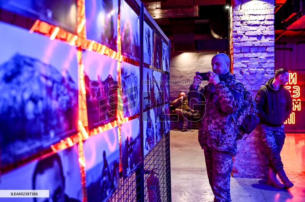 Photos taken by soldiers on front line exhibited in Zaporizhzhia