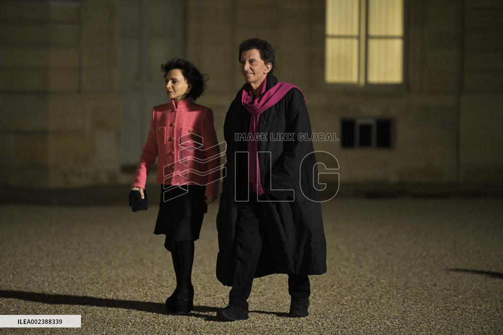 State Dinner in Honor of Qatar's Emir Sheikh Tamim bin Hamad al-Thani - Paris