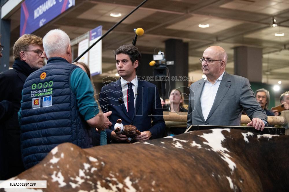 PM Attal Visits The Agricultural Fair - Paris