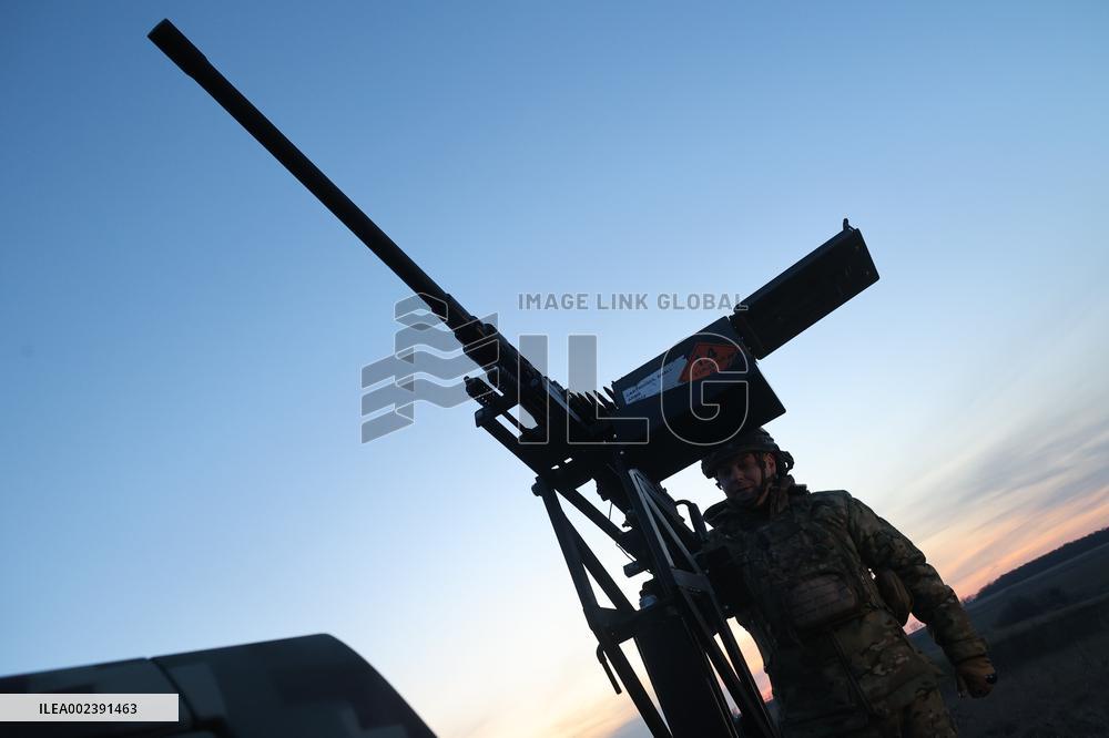 Combat duty of air defense unit of 5th Slobozhanska Brigade of NGU