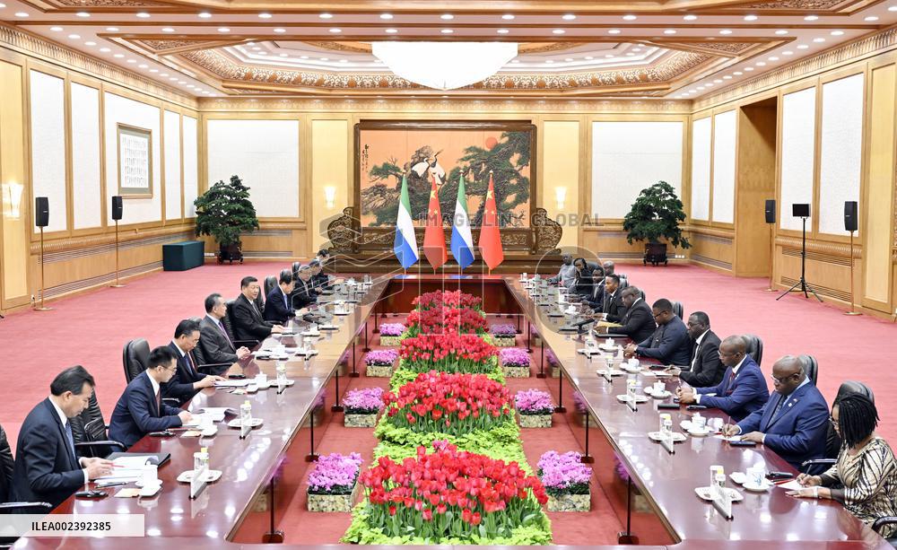 CHINA-BEIJING-XI JINPING-SIERRA LEONE-PRESIDENT-TALKS (CN)