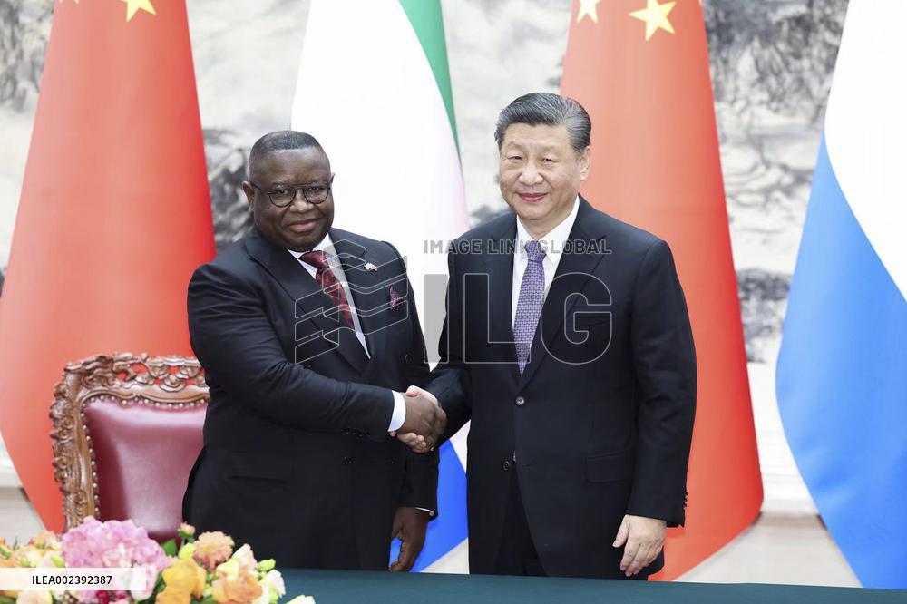 CHINA-BEIJING-XI JINPING-SIERRA LEONE-PRESIDENT-TALKS (CN)