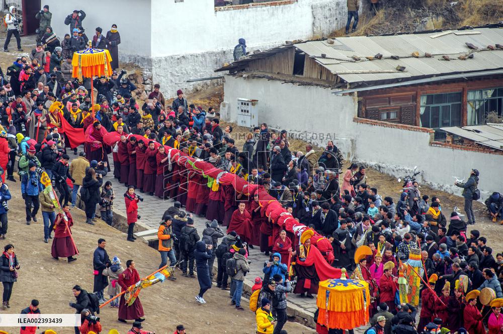 Buddhist festival at Langmu Temple in Gannan