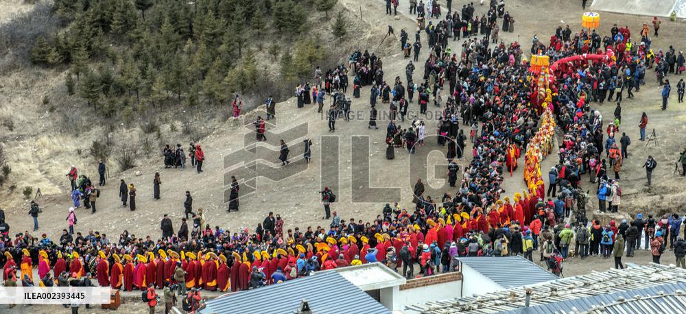 Buddhist festival at Langmu Temple in Gannan