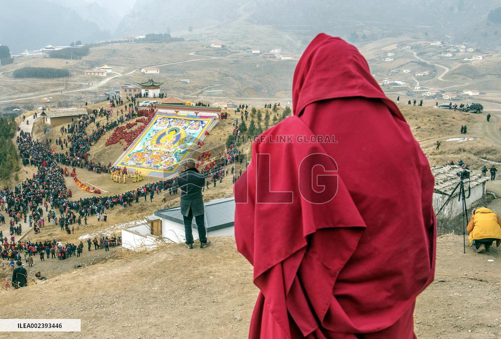 Buddhist festival at Langmu Temple in Gannan