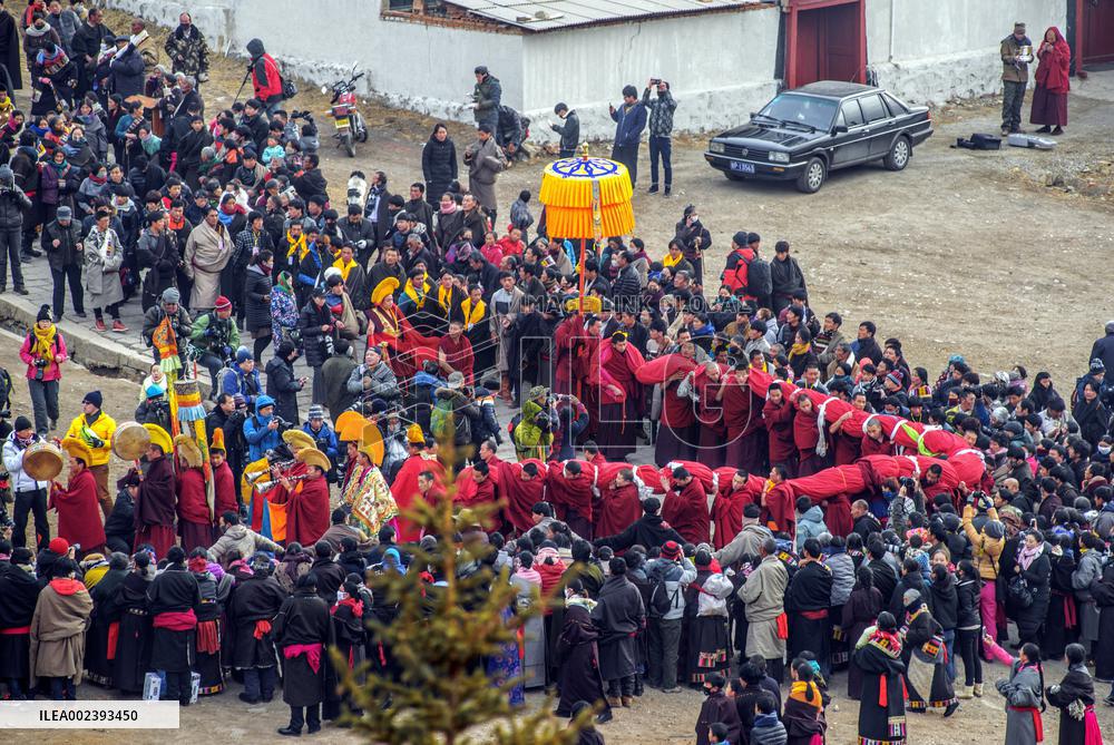 Buddhist festival at Langmu Temple in Gannan