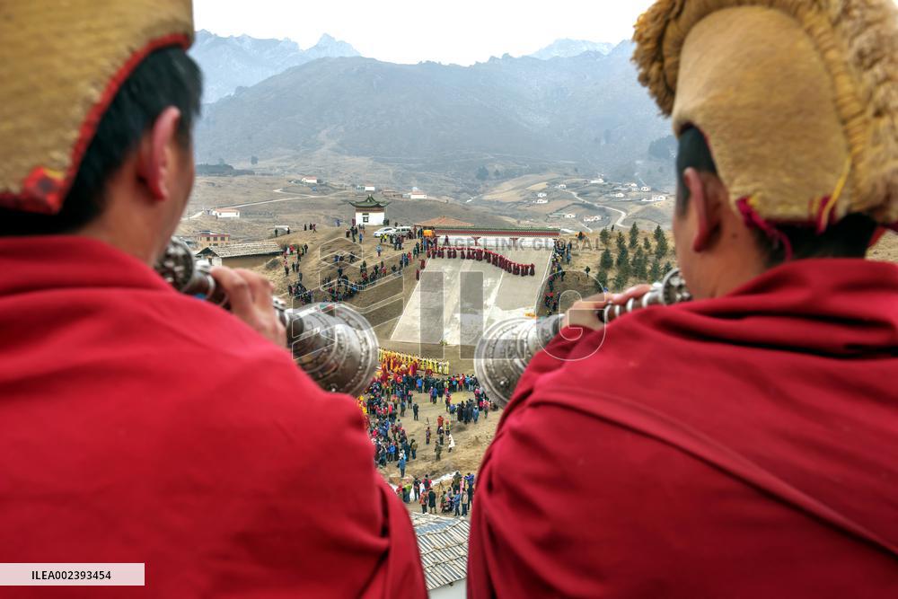 Buddhist festival at Langmu Temple in Gannan