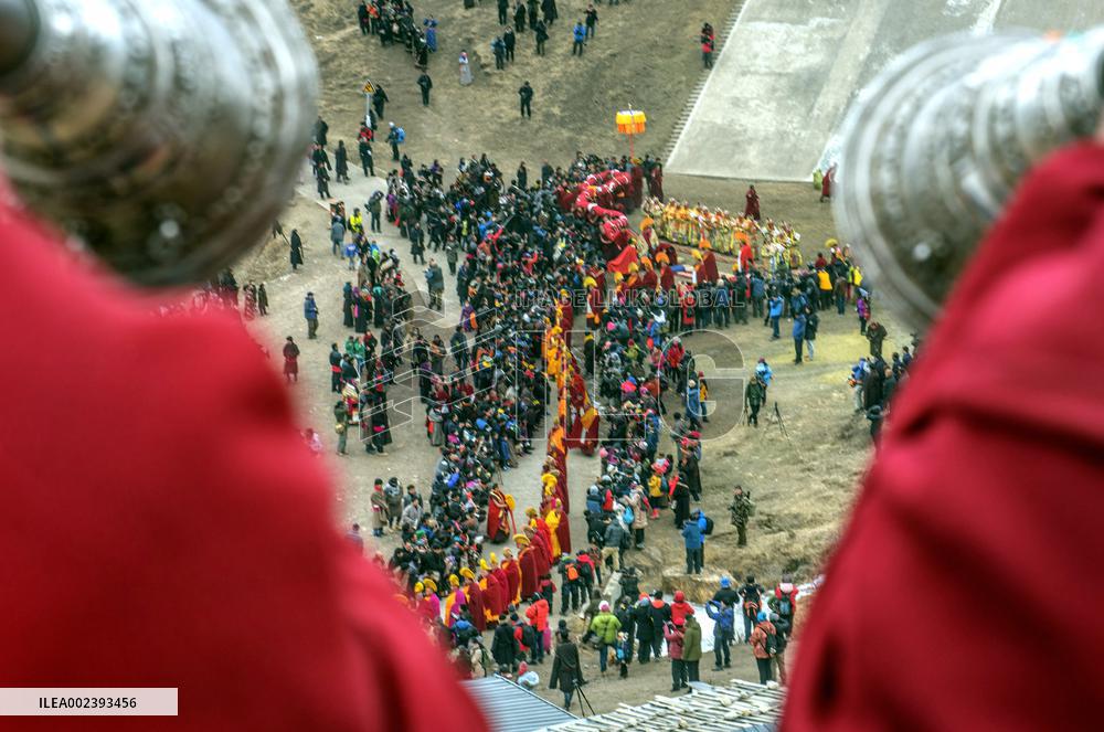 Buddhist festival at Langmu Temple in Gannan