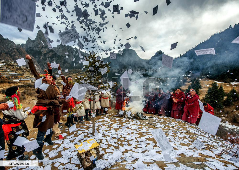 Buddhist Ceremony in Zhagana
