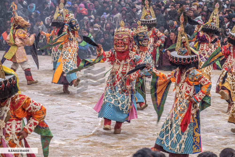 Monks Perform Vajra Dance in Gannan