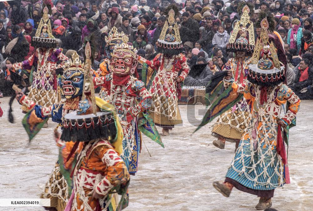 Monks Perform Vajra Dance in Gannan