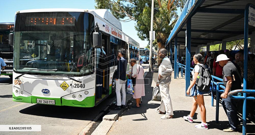 SOUTH AFRICA-CAPE TOWN-BYD ELECTRIC BUS