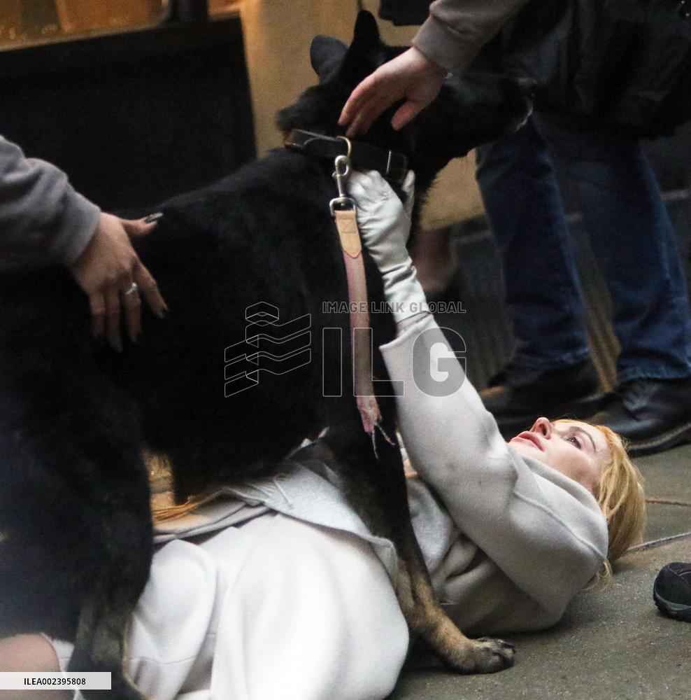 Nicole Kidman Acting On Set Of Babygirl - NYC