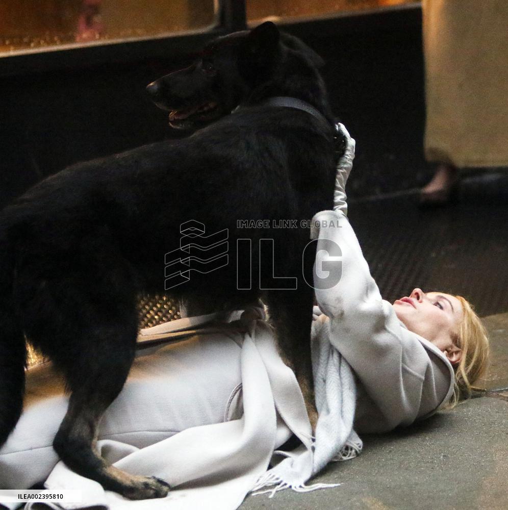 Nicole Kidman Acting On Set Of Babygirl - NYC