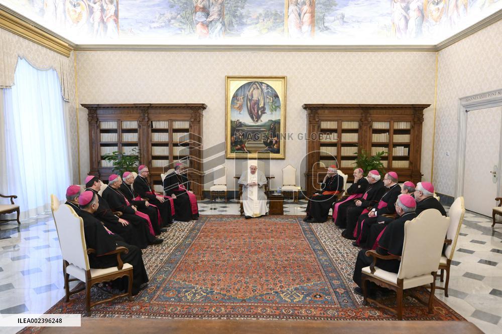 Pope Francis Receives Bishops - Vatican