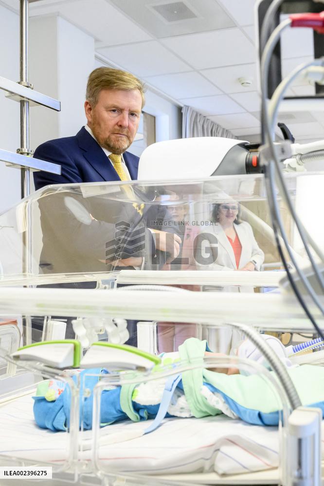 King Willem-Alexander Working Visit To Maxima MC - Veldhoven