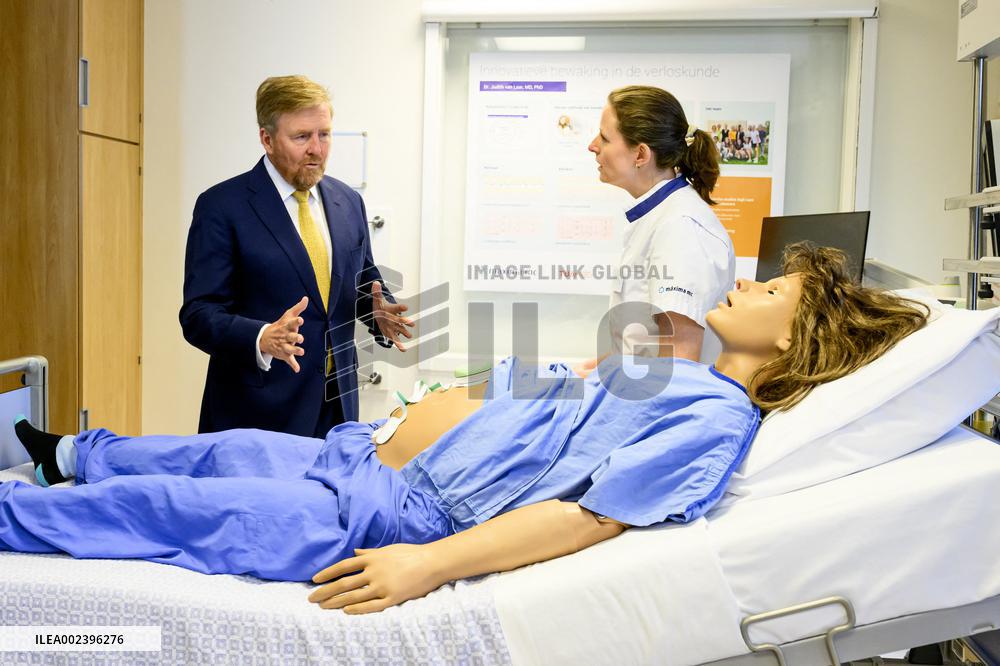King Willem-Alexander Working Visit To Maxima MC - Veldhoven