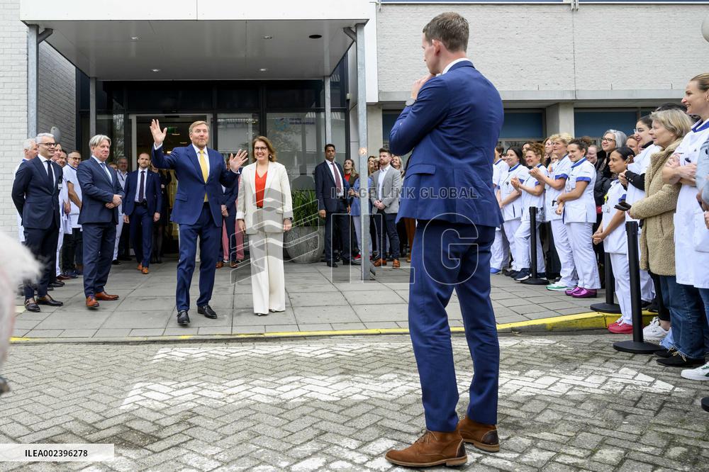 King Willem-Alexander Working Visit To Maxima MC - Veldhoven