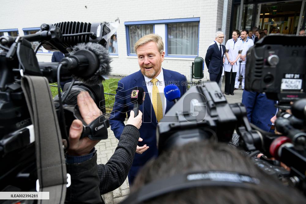 King Willem-Alexander Working Visit To Maxima MC - Veldhoven
