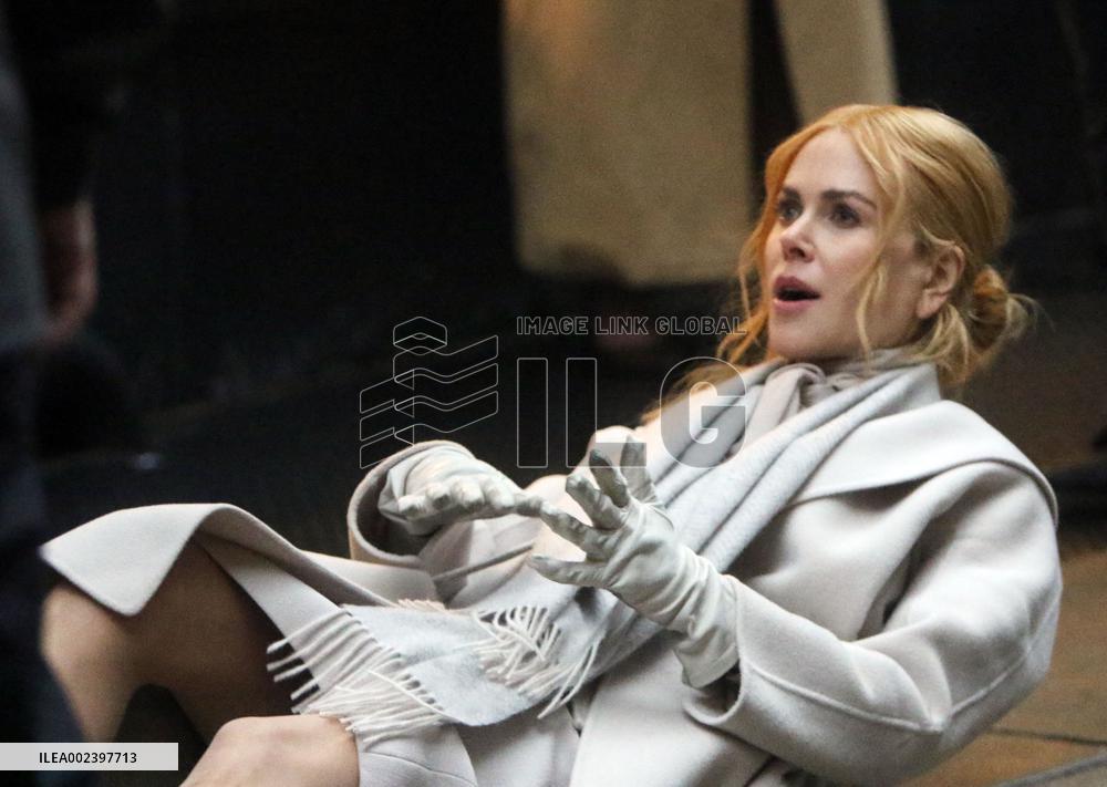 Nicole Kidman Acting On Set Of Babygirl - NYC