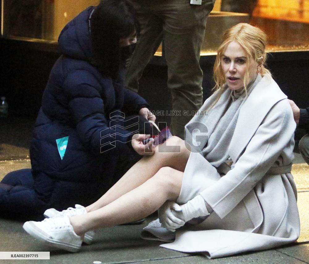 Nicole Kidman Acting On Set Of Babygirl - NYC