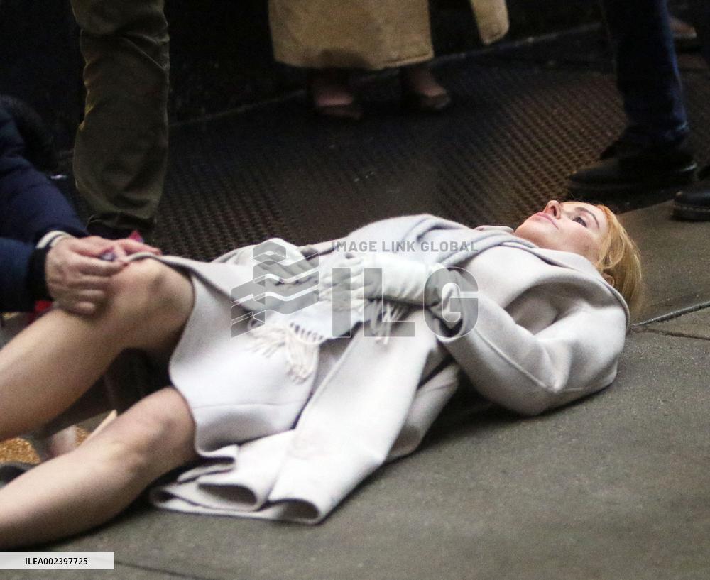Nicole Kidman Acting On Set Of Babygirl - NYC