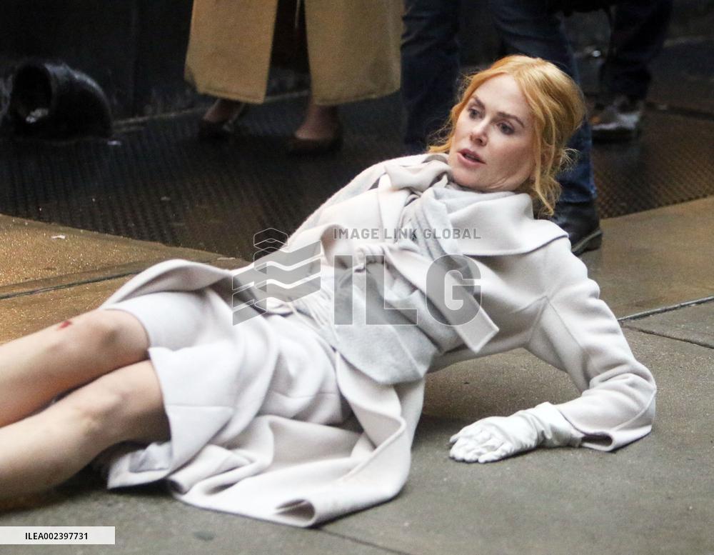 Nicole Kidman Acting On Set Of Babygirl - NYC