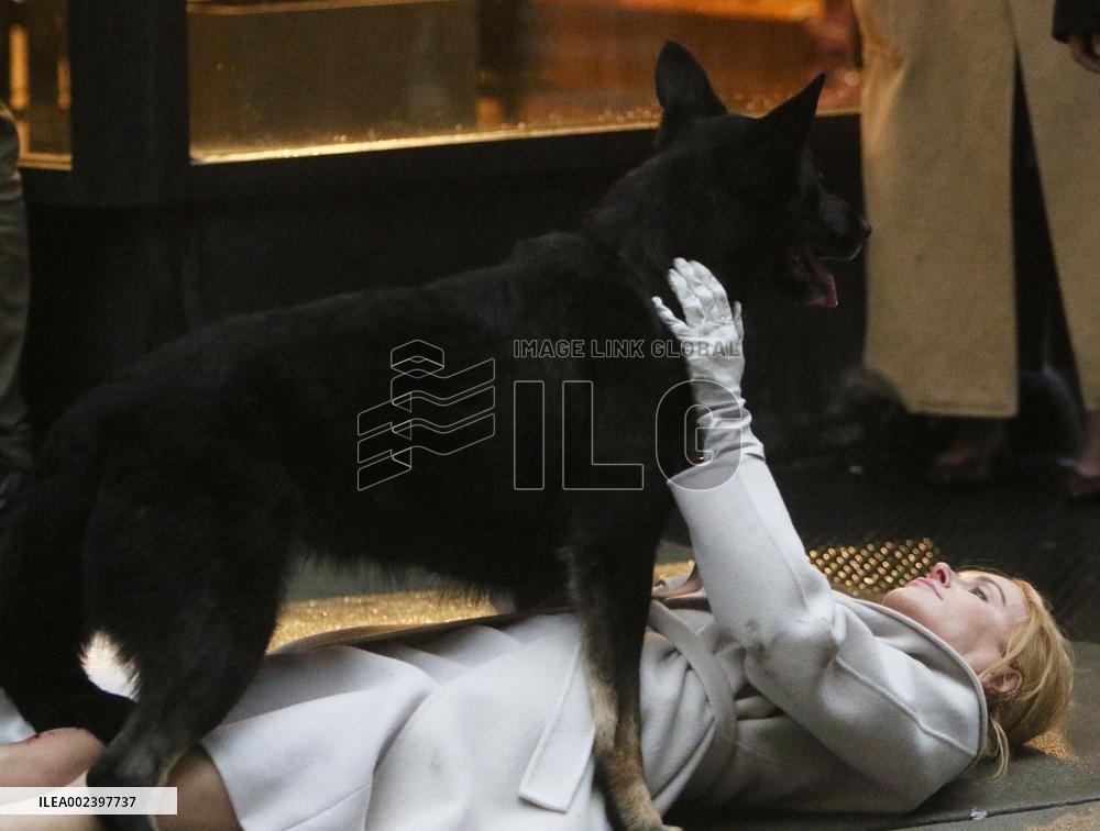 Nicole Kidman Acting On Set Of Babygirl - NYC